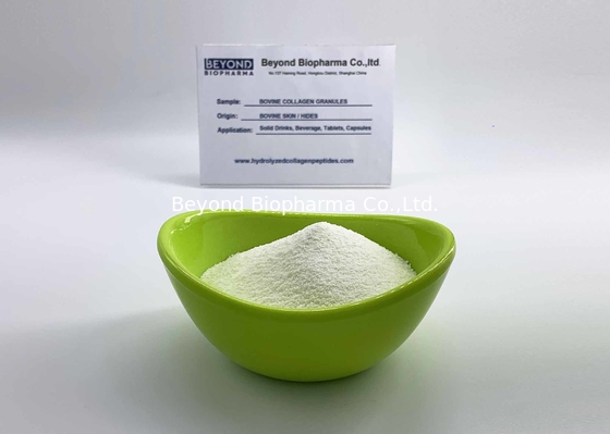 ISO9001 Diverifikasi Bovine Collagen Granule dengan berat Molekul 1000-3000 Dalton